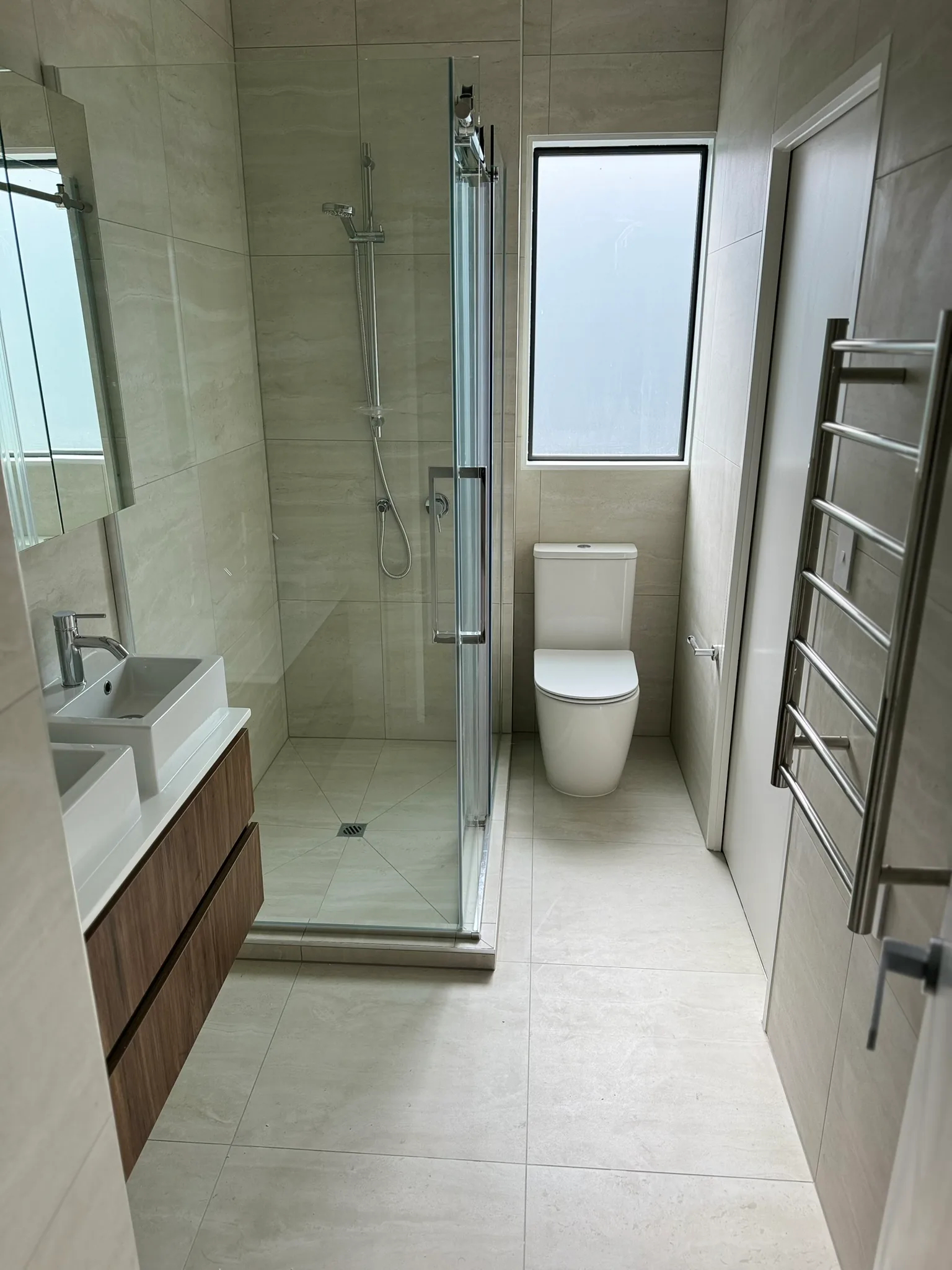 Completed bathroom renovation - Elevate Building and Design Auckland