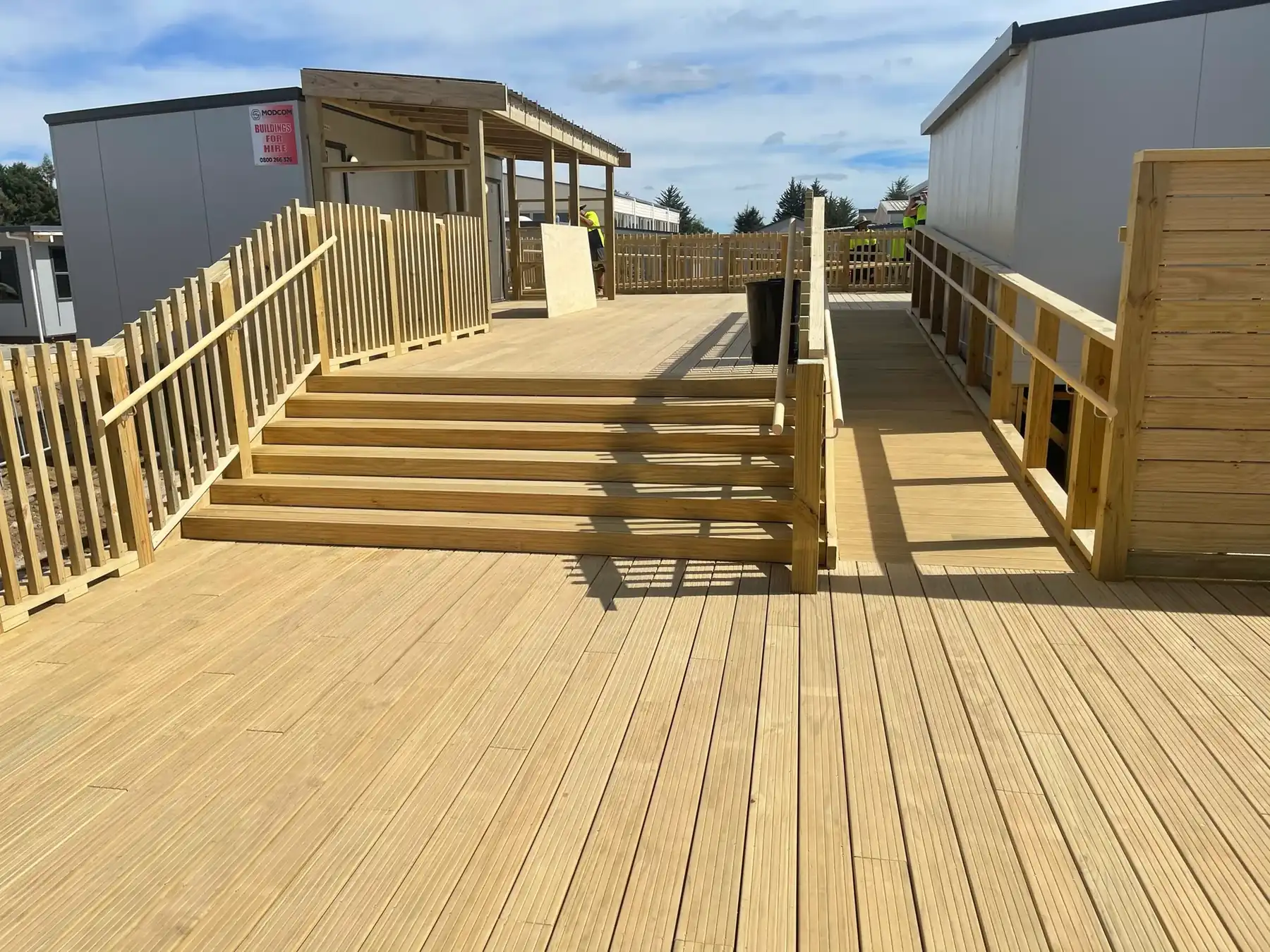 Timber deck with ramp and stairs - Elevate Building and Design Auckland